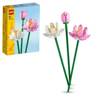 LEGO Creator 40647 Lotusblumen Set mit künstlichen Blumen, Kinderzimmer-Deko
