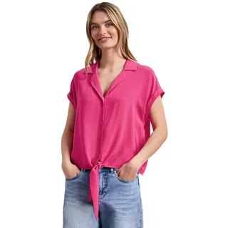 Street One Dropped Shoulder Bluse mit Bowling-Kragen Magenta Dream 36 - 36