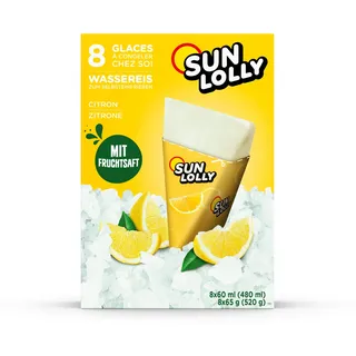 Sun Lolly Wassereis Zitrone 8 x 60ml