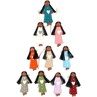 Guru-Shop Christbaumschmuck Weihnachtsengel, Schutzengel, Baumbehang Engel.. bunt
