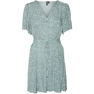 Vero Moda Minikleid Gemustert Grün 36