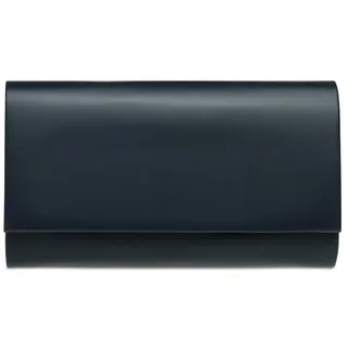 Caspar Clutch TA412 große Damen Metallic Clutch Abendtasche blau