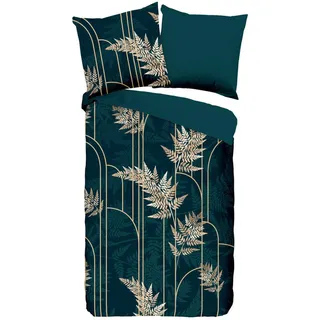 Muller Textil Malak ornamental Dunkelgrün 135 x 200 cm + 80 x 80 cm