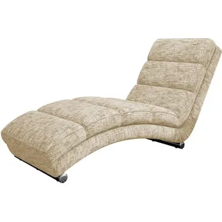 Mirjan24 Relaxliege Holiday Premium Textil 62 x 84 x 180 cm Beige