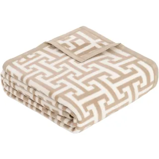 IBENA Cambridge Kuscheldecke 150 x 200 cm Beige