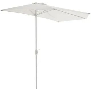 VCM Sonnenschirm halbrund Ø 180 cm Weiß