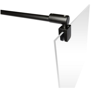 Schulte Duschwand-Stabilisationsstange Stabilisator für 5 - 8 mm Glas, Mattschwarz, kürzbar schwarz 200 cm