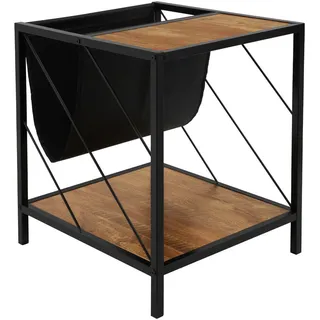 ML-Design Beistelltisch Braun Eiche 48 x 43 x 54 cm