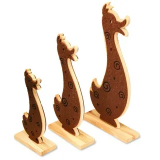 Deko Enten Holz Filz Ente