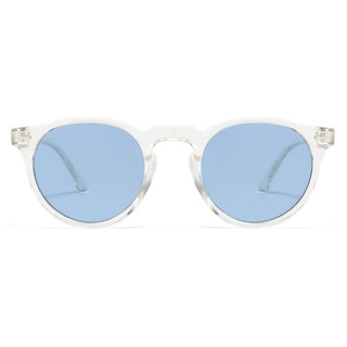 PACIEA Sonnenbrille 2 Paar runde Vintage-Sonnenbrillen für Damen und Herren blau