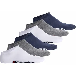 Champion Sneakersocken 6er Pack Blau/Grau/Weiß 43-46