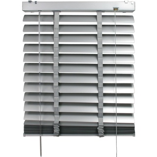 Jalousie LIEDECO "Aluminiumjalousie" Jalousien Gr. 175 cm, 60 cm, silberfarben Jalousien mit 50 mm Lamellen