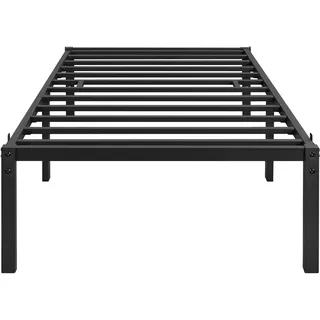Yaheetech Bettrahmen 90 x 200 cm Schwarz