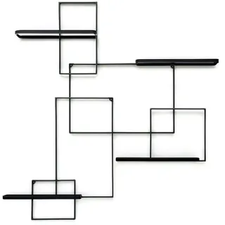 DanDiBo Ambiente Weinregal 70 x 82 x 10 cm Schwarz