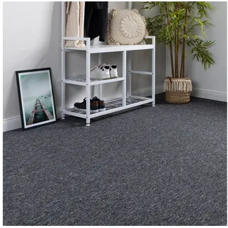 Steffensmeier Teppichboden Meddon, Rechteckig, Schlinge grau Rechteckig | 200 cm x 500 cm