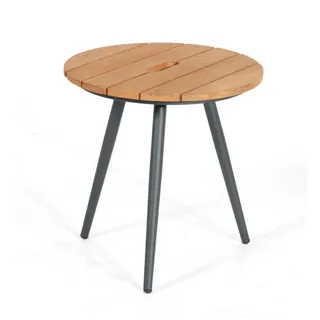 SonnenPartner Beistelltisch Gala 44 cm Alu/Teak Sonnen Partner
