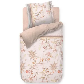 PiP Studio Bettwäsche Salento Off-White, Perkal, 2 teilig, Farne, Blumen, Zweige weiß