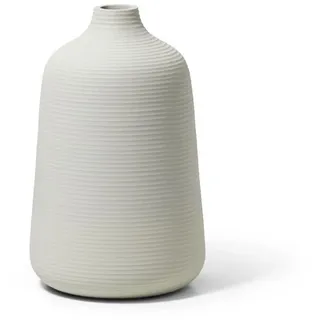 PHILIPPI Kugelvase, Aluminium, pulverbeschichtet, 25 cm (h) weiß