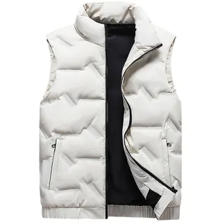 Steppweste Herren Westen Daunen Weste Männer Leichte Outdoor Winterweste Jacke Ohne Ärmel Puffer Warme Sportweste Arbeitsweste