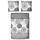 Linon grau/anthrazit 200 x 200 cm x 80 x 80 cm