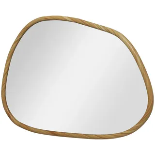 Homcom Asymmetrischer Wandspiegel 80 x 60 cm Beige