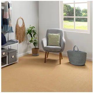 Steffensmeier Teppichboden Salinas, Rechteckig, Sisal braun 100 cm x 1000 cm