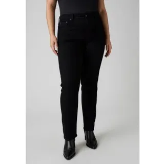 Levi's für Damen. 18883-0321 Gerade High-Waisted Jeans 724 schwarz (30/34), Lässig, Baumwolle, Denim