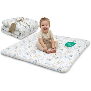 Krabbeldecke Krabbelmatte für Baby – Spielmatte Spieldecke Bodenmatte für Kinder und Babys für Kinderzimmer und Laufgitter Große faltbar waschbar Play Mat Oeko-Tex-Zertifikat
