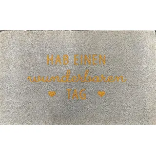 Gift Company Fussmatte, Blau, Naturmaterialien, 7x77 cm, Teppiche & Böden, Fuß & Stufenmatten, Fußmatten und Schmutzfangmatten