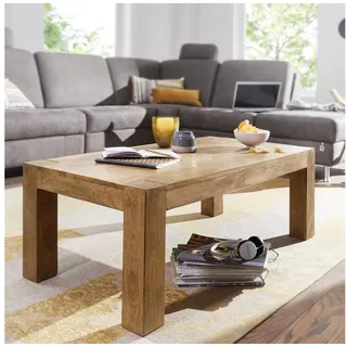 FineBuy Couchtisch SuVa2396_1 Braun Akazie 110 x 60 x 40 cm