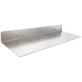 EADOT Wandregal aus gebürstetem Nickel-Edelstahl, schwebende Regale, Wandmontage, Metall, Wandregal (61x20.3 cm), schwebendes Regal, modernes Bauernhaus-Regal