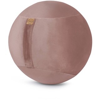 Sitting Point Sitzball Samt Uni Stoff Rosa Rose