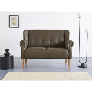 Home Affaire Couch Mikrofaser 2-Sitzer Grün