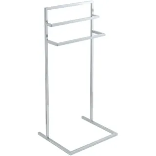 Beliani Handtuchständer MELINCUE in Silber - (W) 40 x (H) 87 x (L) 35 cm | Gr.: onesize