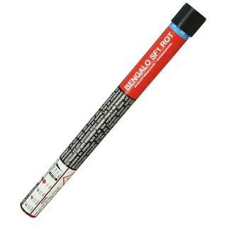 Funke Bengalfackel Handfackel Bengalo Bengalfeuer Titan-Funken Vulkan Lanzenlicht Fontäne Feuerwerk 60 Sekunden (1 Fackel, Rot)