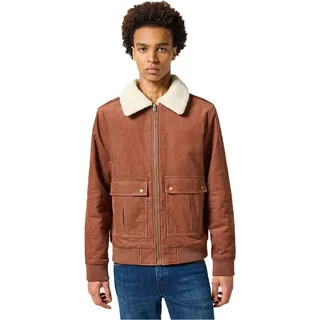 Wrangler Corduroy Aviator Jacke Braun S Mann Braun S - Braun - S