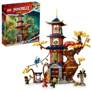 LEGO NINJAGO Tempel der Drachen-Energiekerne 71795, Bauspielzeug mit einem NINJAGO Tempel und 6 Minifiguren einschließlich Cole, Kai und NYA - Geschenk für Kinder ab 8 Jahren, die baubare
