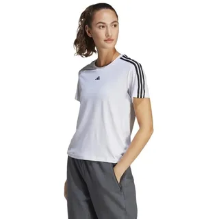 Adidas Damen T-Shirt (Short Sleeve) Tr-Es 3S T, White/Black, IC5040, XS