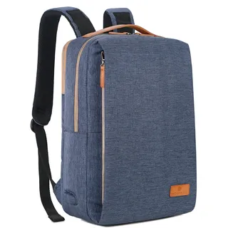 Nordace Siena Laptop-Rucksack für Damen und Herren, 39,6 cm (15,6 Zoll), mit USB-Ladeanschluss, wasserdicht, für Alltag, Reisen, Arbeit, Blau, Reiserucksäcke