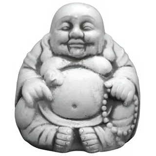 JVmoebel Buddhafigur Garten und Terrasse Buddha Figur aus Stein, Made in Europa weiß
