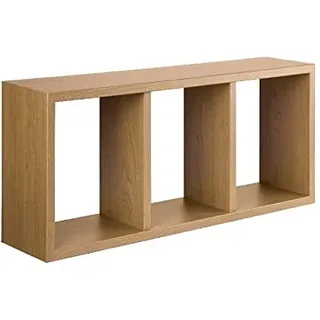 Homemania HOMSAN_023 Tristano Wandregal, Schlafzimmer, Büro-MDF, Tabakeiche 70 x 30 x 15,5 cm