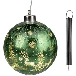 Formano LED Deko Kugel 12 cm Grün