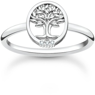 THOMAS SABO Damen Ring Tree of Love mit weißen Steinen 925 Sterlingsilber TR2375-051-14