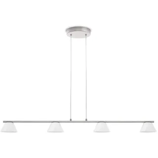 Philips myLiving LED Pendelleuchte Vendee 4-flammig Metall 4.5 W Edelstahl gebürstet/Weiß 360211716