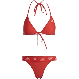Adidas, Triangle Bikini, Bikini, Leuchtend Rot/Weiß, L, Donna
