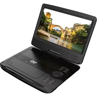 Denver MT-1097 Tragbarer DVD-Player 25.4 cm 10 Zoll EEK: C (A - G) Akkubetrieb, inkl. 12 V Kfz-Anschlusskabel Schwarz
