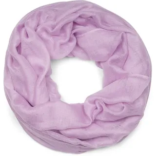 styleBREAKER Loop Loop mit Glitzer unifarben, (1-St) lila