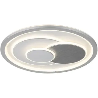 GLOBO LED Deckenleuchte 1 rund Chrom weiß matt