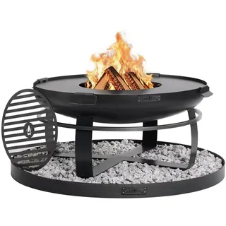 Feuerschale Feuerstelle VIKING 80cm mit Grillplatte Gartenfeuer Brennschale
