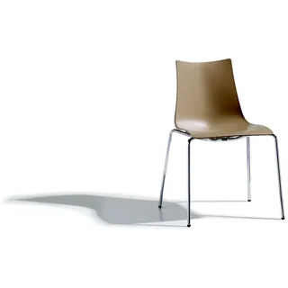 Stapelstuhl Zebra - VL - linen 15 - dove grey